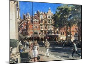 Sloane Square (Oil on Canvas)-Richard Foster-Mounted Giclee Print