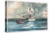 Sloop, Nassau, 1899 (W/C and Graphite on Paper)-Winslow Homer-Stretched Canvas