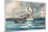 Sloop, Nassau, 1899 (W/C and Graphite on Paper)-Winslow Homer-Mounted Giclee Print