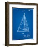 Sloop Sailboat Patent-Cole Borders-Framed Art Print