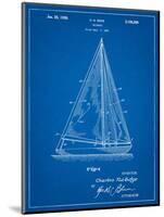 Sloop Sailboat Patent-Cole Borders-Mounted Art Print
