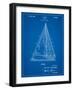 Sloop Sailboat Patent-Cole Borders-Framed Art Print