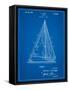 Sloop Sailboat Patent-Cole Borders-Framed Stretched Canvas