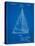 Sloop Sailboat Patent-Cole Borders-Stretched Canvas