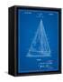 Sloop Sailboat Patent-Cole Borders-Framed Stretched Canvas