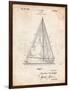 Sloop Sailboat Patent-Cole Borders-Framed Art Print