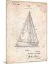 Sloop Sailboat Patent-Cole Borders-Mounted Art Print