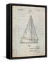 Sloop Sailboat Patent-Cole Borders-Framed Stretched Canvas