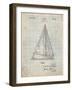 Sloop Sailboat Patent-Cole Borders-Framed Art Print