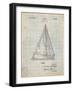 Sloop Sailboat Patent-Cole Borders-Framed Art Print