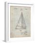 Sloop Sailboat Patent-Cole Borders-Framed Art Print