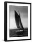 Sloop Sailboat Underway, Circa 1909-Asahel Curtis-Framed Premium Giclee Print