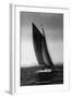 Sloop Sailboat Underway, Circa 1909-Asahel Curtis-Framed Giclee Print