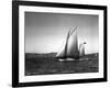 Sloop Sailboat Underway, Circa 1909-Asahel Curtis-Framed Giclee Print