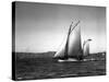 Sloop Sailboat Underway, Circa 1909-Asahel Curtis-Stretched Canvas