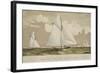 Sloop Yachts Mischief and Atalanta in the Race for "The America Cup"-null-Framed Art Print