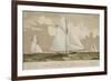 Sloop Yachts Mischief and Atalanta in the Race for "The America Cup"-null-Framed Art Print