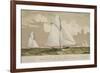 Sloop Yachts Mischief and Atalanta in the Race for "The America Cup"-null-Framed Art Print