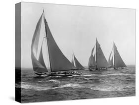 Sloops at Sail, 1915-Edwin Levick-Stretched Canvas