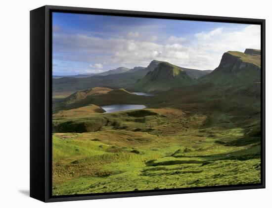 Slopes of the Quiraing, Northeast Coast of Trotternish Peninsula, Isle of Skye, Scotland-Patrick Dieudonne-Framed Stretched Canvas