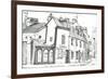 Sloping Buildings Cambridge, 2003-Vincent Alexander Booth-Framed Giclee Print