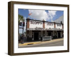 Sloppy Joe's Bar, Famous Because Ernest Hemingway Drank There, Duval Street, Florida-R H Productions-Framed Photographic Print