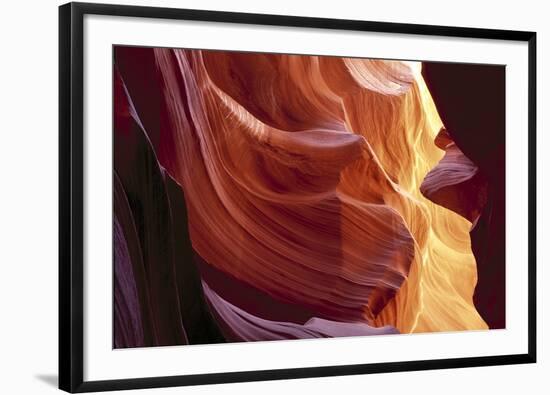 Slot Canyon, Antelope Canyon, Arizona, USA-Charles Gurche-Framed Photographic Print