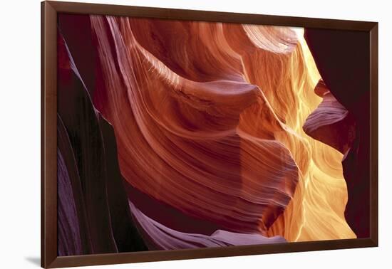 Slot Canyon, Antelope Canyon, Arizona, USA-Charles Gurche-Framed Photographic Print