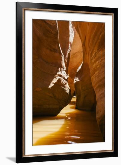 Slot Canyon at Lake Powell NRA, Utah-Zandria Muench Beraldo-Framed Premium Photographic Print