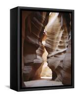 Slot Canyon in Red Sandstone, Antelope Canyon, Near Page, Arizona, USA-Tony Waltham-Framed Stretched Canvas