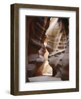 Slot Canyon in Red Sandstone, Antelope Canyon, Near Page, Arizona, USA-Tony Waltham-Framed Photographic Print