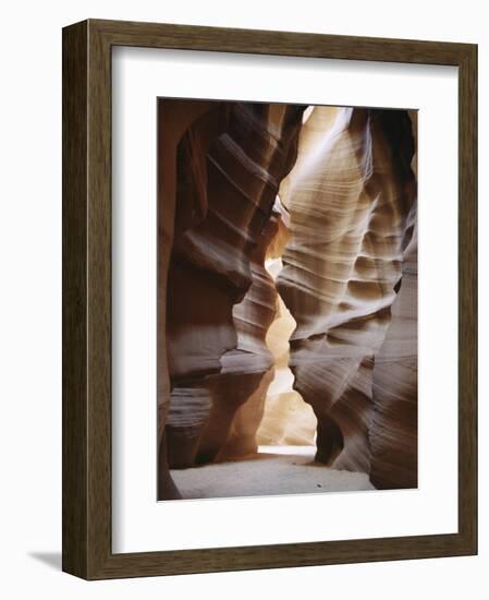 Slot Canyon in Red Sandstone, Antelope Canyon, Near Page, Arizona, USA-Tony Waltham-Framed Photographic Print