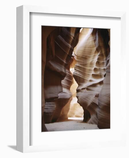 Slot Canyon in Red Sandstone, Antelope Canyon, Near Page, Arizona, USA-Tony Waltham-Framed Photographic Print