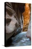Slot Canyon Just North of Kolob Canyon, St. George, Zion NP, Utah-Howie Garber-Stretched Canvas