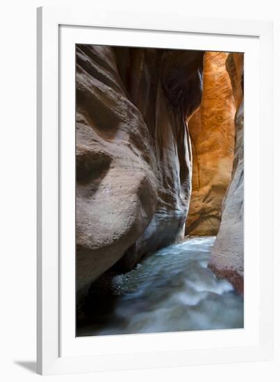 Slot Canyon Just North of Kolob Canyon, St. George, Zion NP, Utah-Howie Garber-Framed Photographic Print