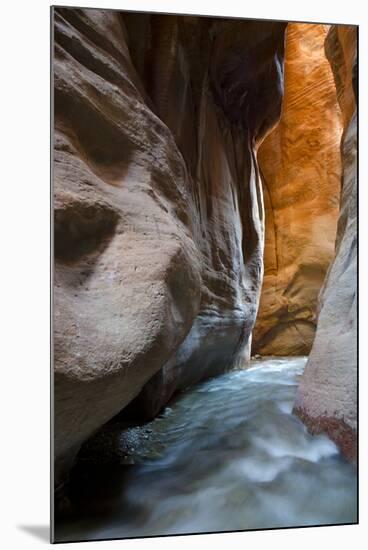Slot Canyon Just North of Kolob Canyon, St. George, Zion NP, Utah-Howie Garber-Mounted Photographic Print