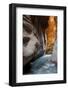 Slot Canyon Just North of Kolob Canyon, St. George, Zion NP, Utah-Howie Garber-Framed Photographic Print