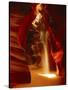 Slot Canyon, Upper Antelope Canyon, Page, Arizona, USA-Michel Hersen-Stretched Canvas
