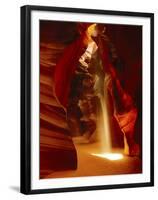 Slot Canyon, Upper Antelope Canyon, Page, Arizona, USA-Michel Hersen-Framed Premium Photographic Print