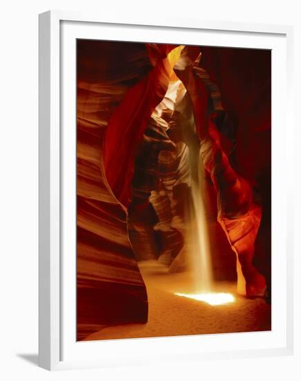 Slot Canyon, Upper Antelope Canyon, Page, Arizona, USA-Michel Hersen-Framed Premium Photographic Print