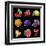 Slot Machine Fruit Symbols-PandaWild-Framed Art Print