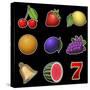 Slot Machine Fruit Symbols-PandaWild-Stretched Canvas