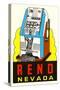 Slot Machine Graphic, Reno, Nevada-null-Stretched Canvas