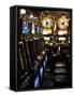 Slot Machines at an Airport, Mccarran International Airport, Las Vegas, Nevada, USA-null-Framed Stretched Canvas