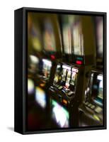Slot Machines, Luxor Casino, Las Vegas, Nevada, USA-Walter Bibikow-Framed Stretched Canvas