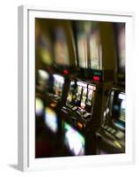 Slot Machines, Luxor Casino, Las Vegas, Nevada, USA-Walter Bibikow-Framed Premium Photographic Print
