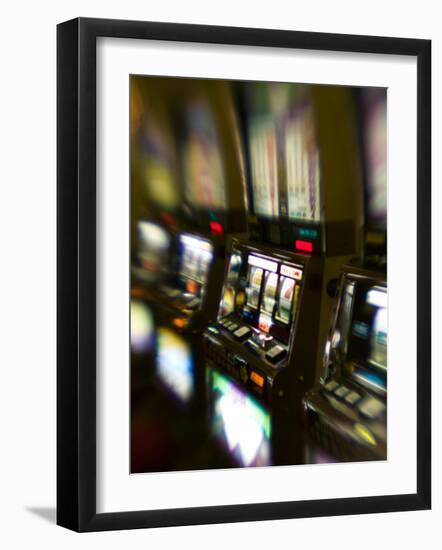 Slot Machines, Luxor Casino, Las Vegas, Nevada, USA-Walter Bibikow-Framed Photographic Print