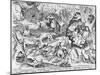 Sloth, from the Seven Deadly Sins, Engraved by Pieter Ven Der Heyden, 1558-Pieter Bruegel the Elder-Mounted Giclee Print