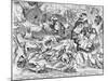 Sloth, from the Seven Deadly Sins, Engraved by Pieter Ven Der Heyden, 1558-Pieter Bruegel the Elder-Mounted Giclee Print