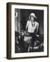 Slouch Hat in Garbo Tradition Made of White Satin For Cocktail Outfit-Gordon Parks-Framed Photographic Print